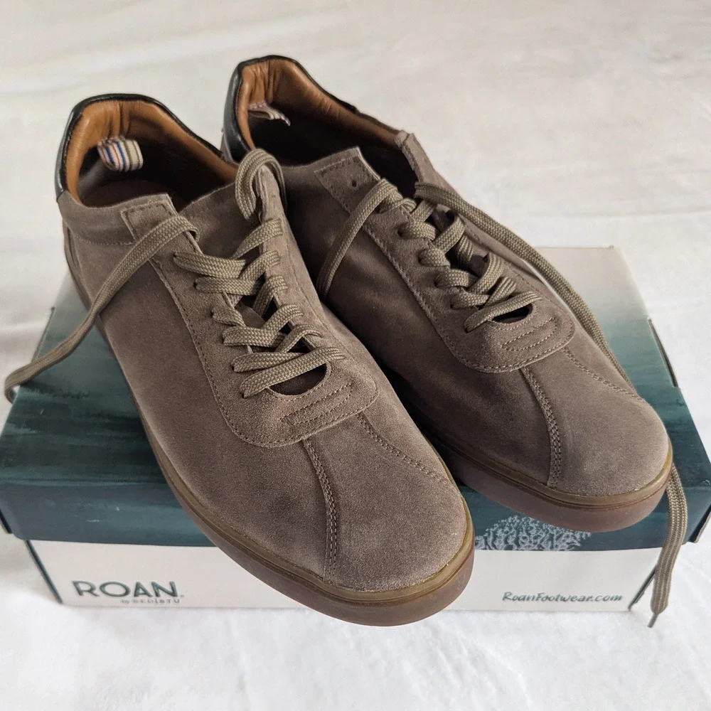 ROAN BED STU‎ Brainstorm Almond Suede Leather Shoes Sneaker Men's Sz 13 Casual